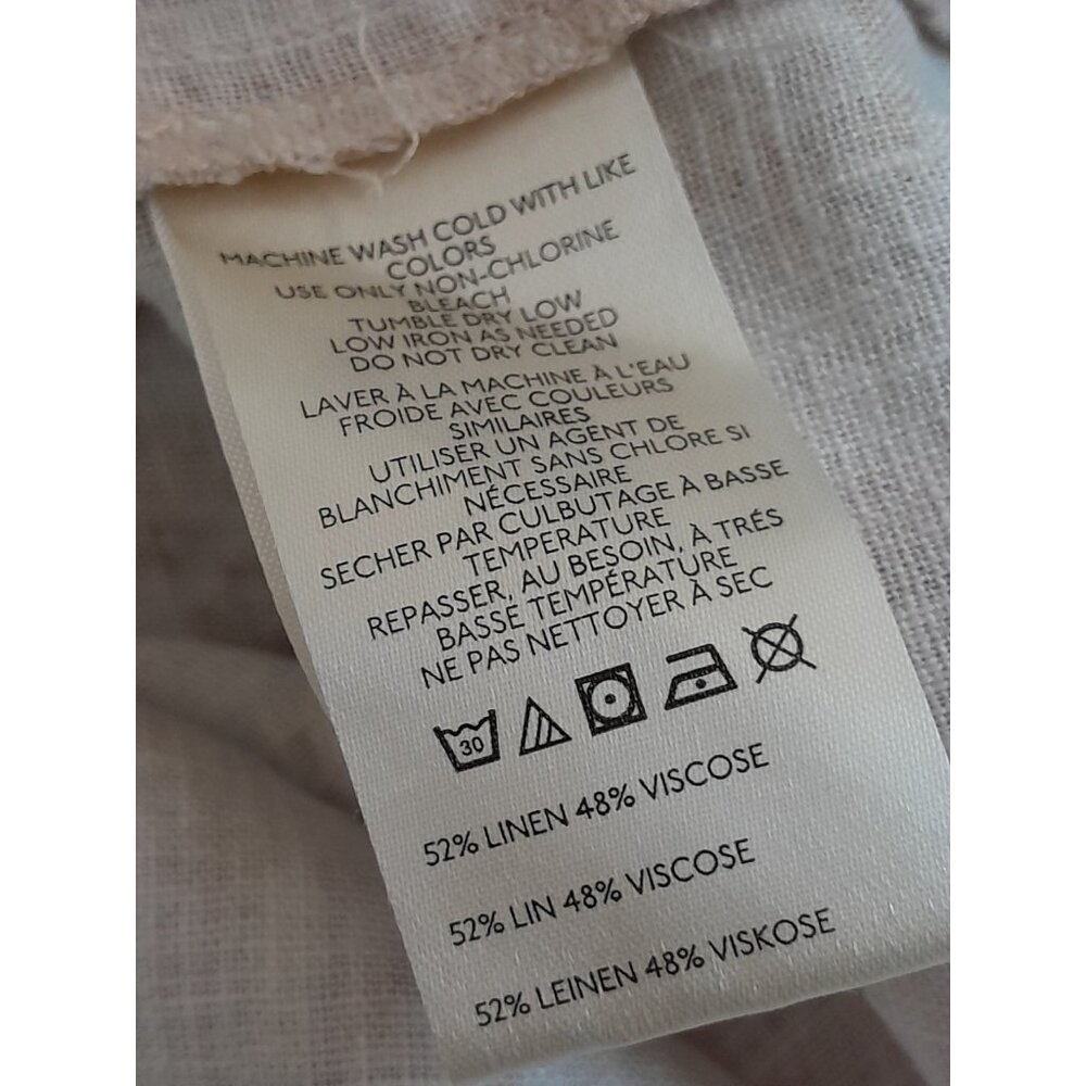 New Free People Size 4 Boho Sweet As Beach Linen Blend Casual Summer Mini Skirt - Picture 9 of 12